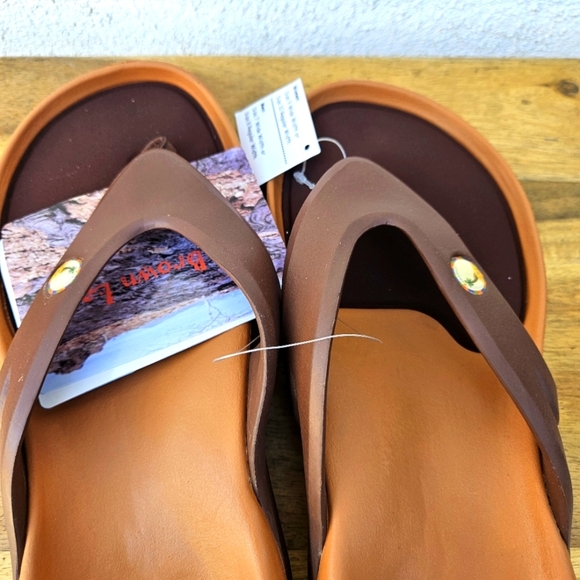 Hawaiian Jellys Ultra Comfort A'a Brown Lava Unisex  Men's 8 - Picture 12 of 16